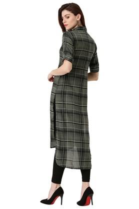 libas olive green kurta