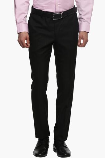 skinny black formal trousers mens