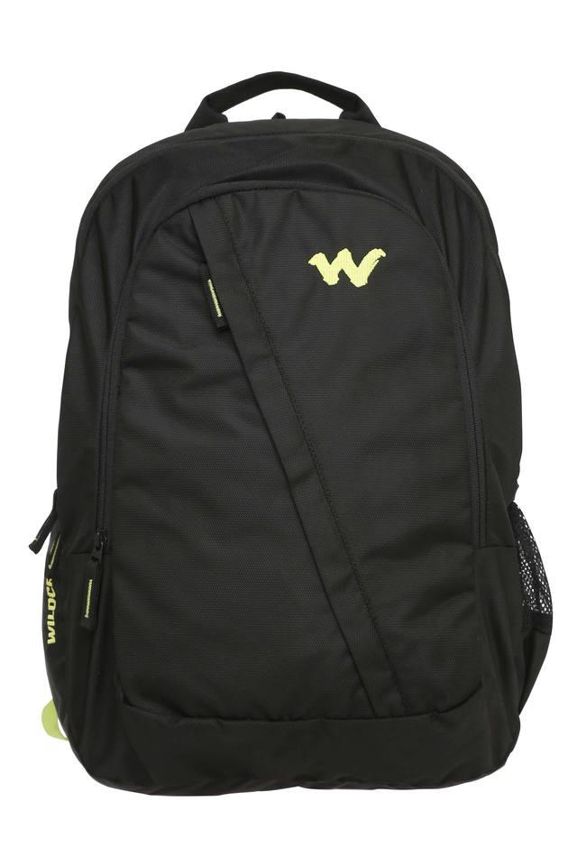 Buy WILDCRAFT Black Unisex 2 Compartment Zip Closure Backpack