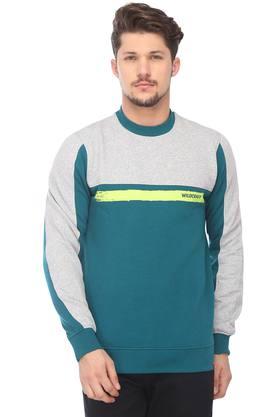 WILDCRAFT Mens Round Neck Colour Block Sweatshirt - 204793158_9217