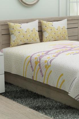 SPACES Printed Double Bed Sheet With Pillow Cover - 204023155_9900