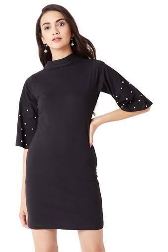miss chase black bodycon dress