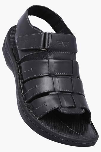 red tape mens leather velcro closure sandals