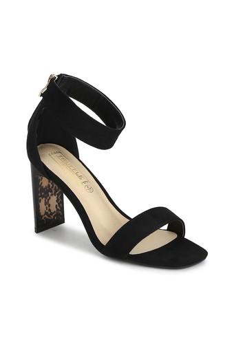 slim block heel sandals