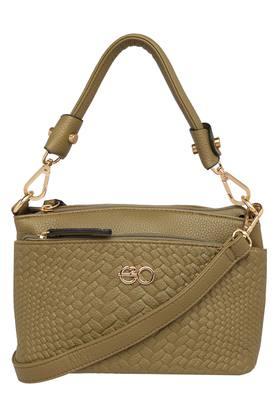 E2O Womens Zipper Closure Satchel Handbag - 204276848_9465