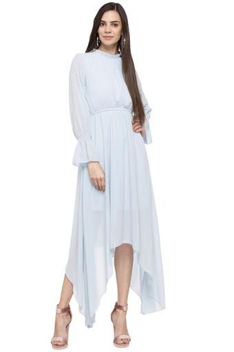 All in asymmetrical midi dress Clearance