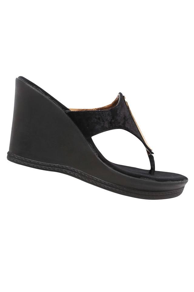 catwalk black wedges