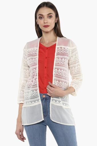 Womens Front Open Lace Shrug Womens Front Open Lace Shrug