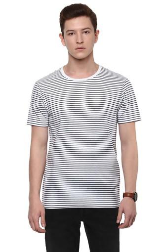 mens slim white t shirt