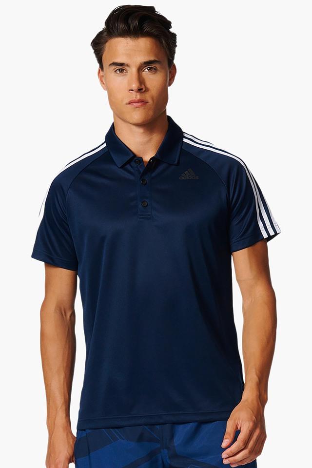 adidas navy blue polo t shirt