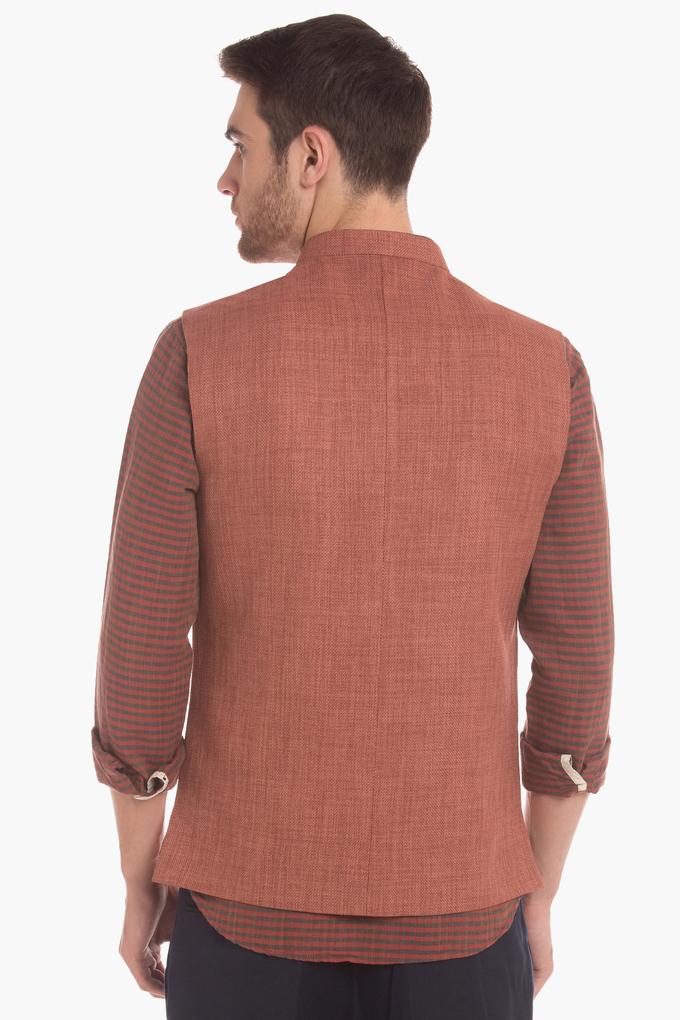 true blue nehru jacket