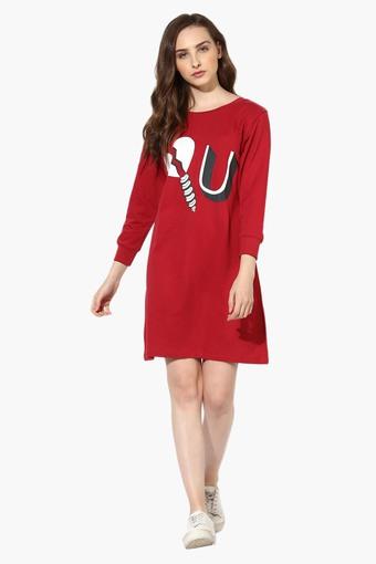 graphic print t shirt dress