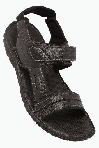 red tape mens leather velcro closure sandals
