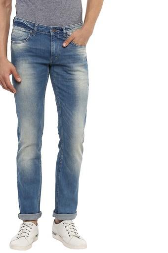 men stone wash jeans