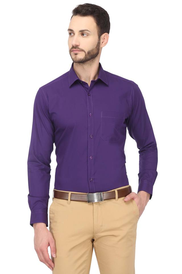 purple shirt