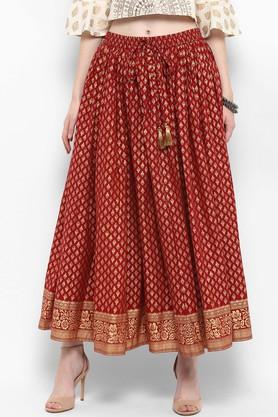 VARANGA Womens Printed Long Skirt - 204886225_9607