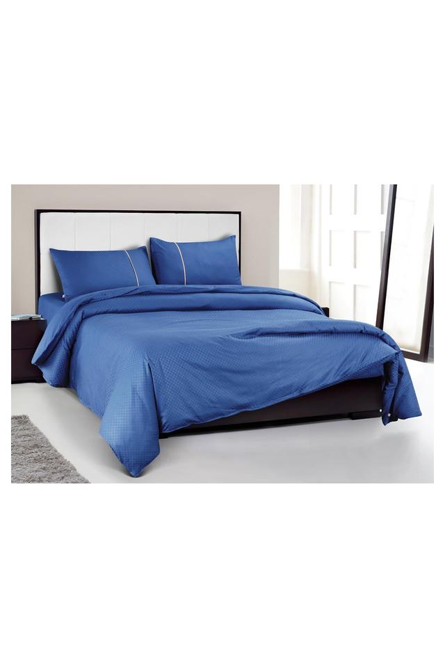 Spread Self Print King Bed Sheet With Pillow Cover Pers Stop - Royal Blue Bed Sheets Spread Self Print King Bed Sheet With Pillow Cover Pers Stop - Royal Blue Bed Sheets