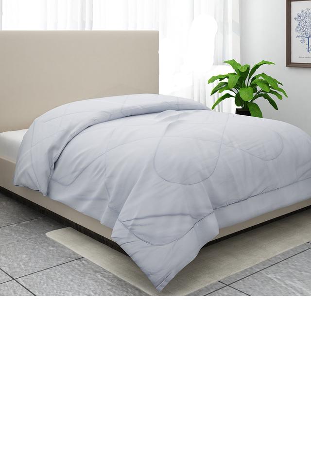 Buy PORTICO Butter Cup Solid Double Reversible Comforter Shoppers Stop