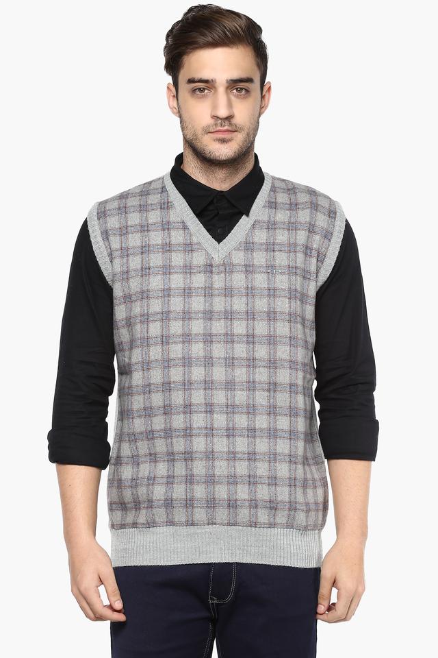 mens checkered sweater