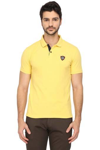 yellow t shirt matching jeans