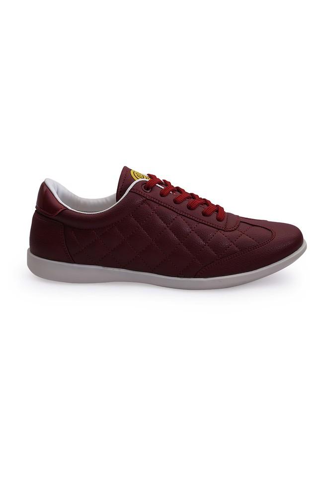Buy BACCA BUCCI Maroon Mens PU Lace Up 