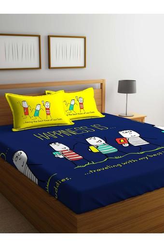 Buy PORTICO Printed Double Bed Sheet 