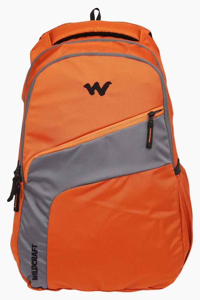 wildcraft orange backpack