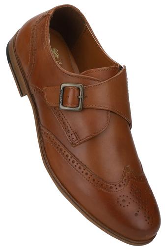 Mens Red Tape Monk Double Strap Real Leather Shoes