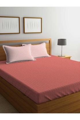 PORTICO Printed Double Bed Sheet With Pillow Cover - 203989951_9900