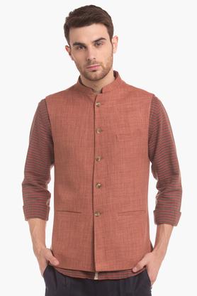true blue nehru jacket