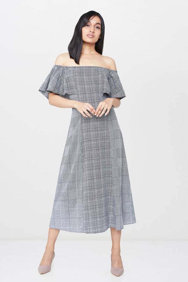 off shoulder western dress