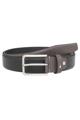 TOMMY HILFIGER Mens Leather Buckle Closure Casual Belt