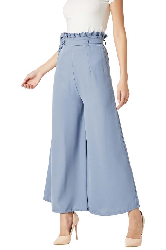 Wide leg flared trousers Clearance