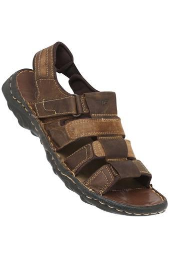 red tape mens leather velcro closure sandals
