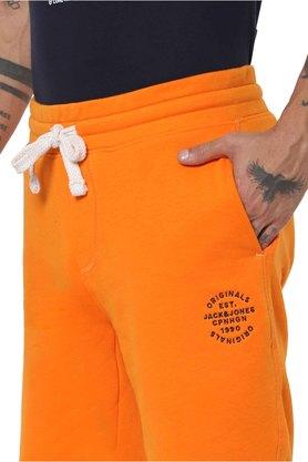 Orange cheap jogger shorts