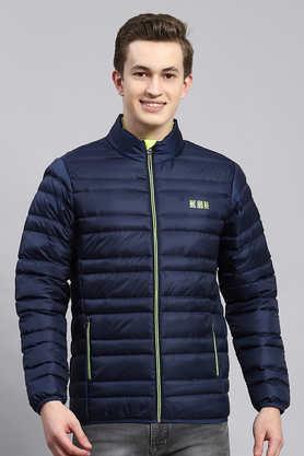 Blue polyester outlet jacket