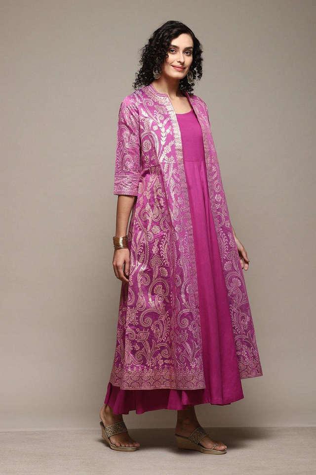 BIBA Women Solid Ethnic Dress Kurta - Buy BIBA Women Solid Ethnic Dress  Kurta Online at Best Prices in India | Flipkart.com