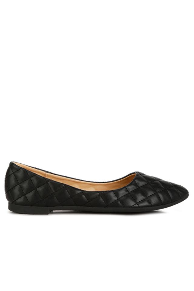 Quilted cheap ballet pumps