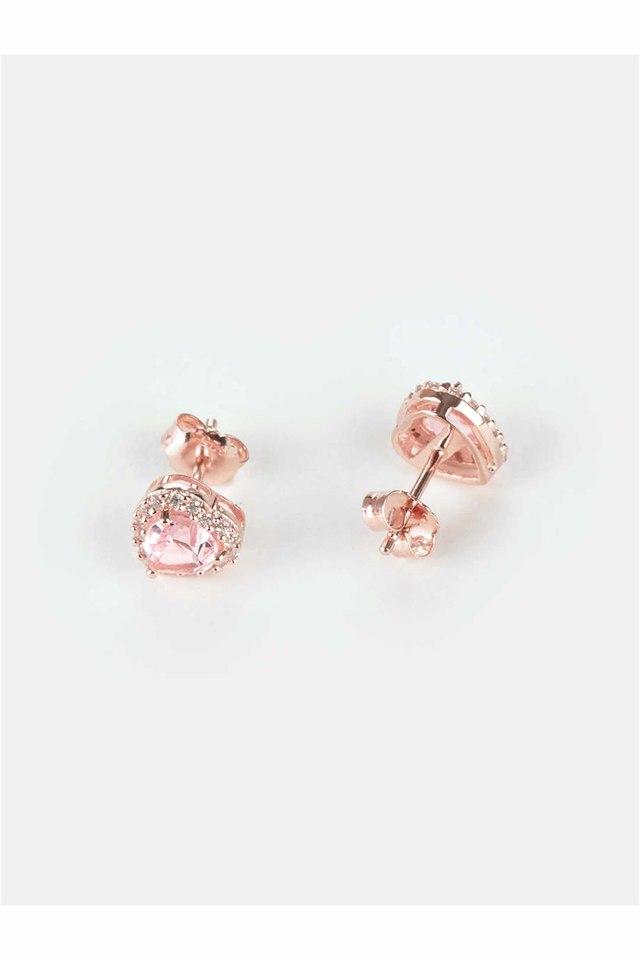 Rose Gold Plated Sterling Silver Earrings - 14/02591 - Breuning