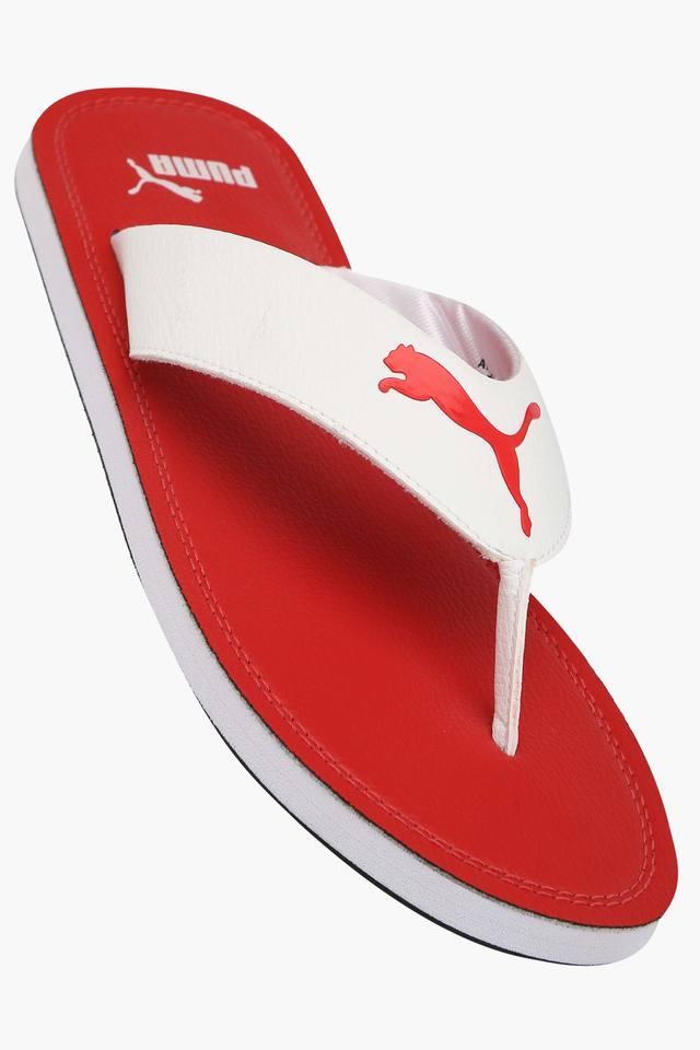 Puma white slippers deals