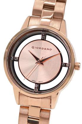 Giordano analog rose outlet gold dial women's watch