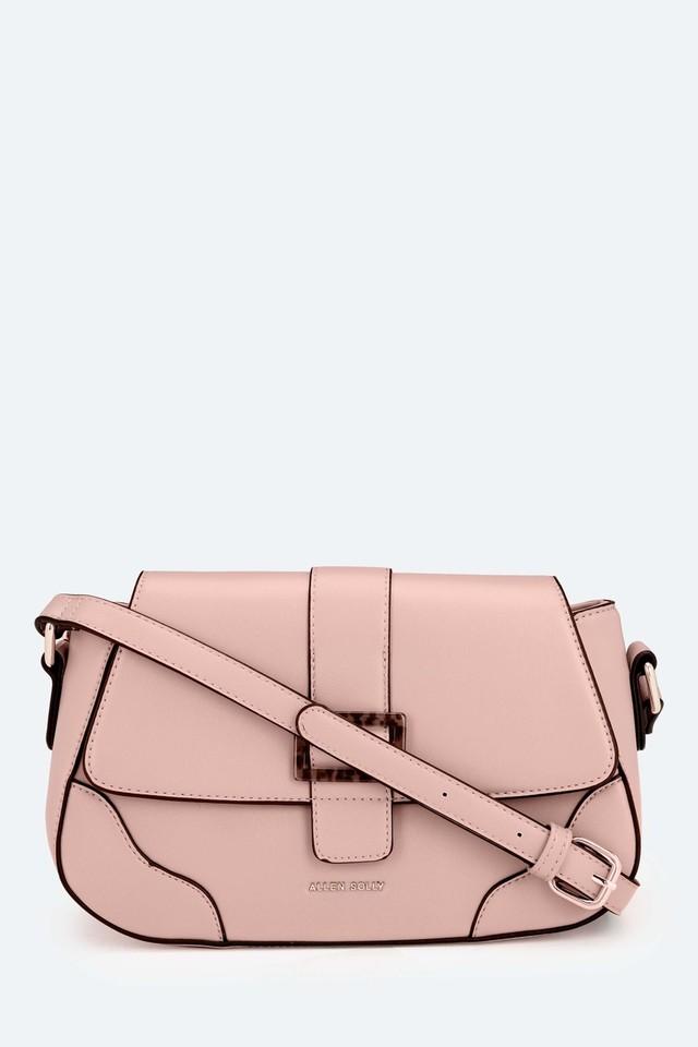 Buy ALLEN SOLLY Pink Zipper Closure PU Womens Casual Sling Bag Shoppers Stop