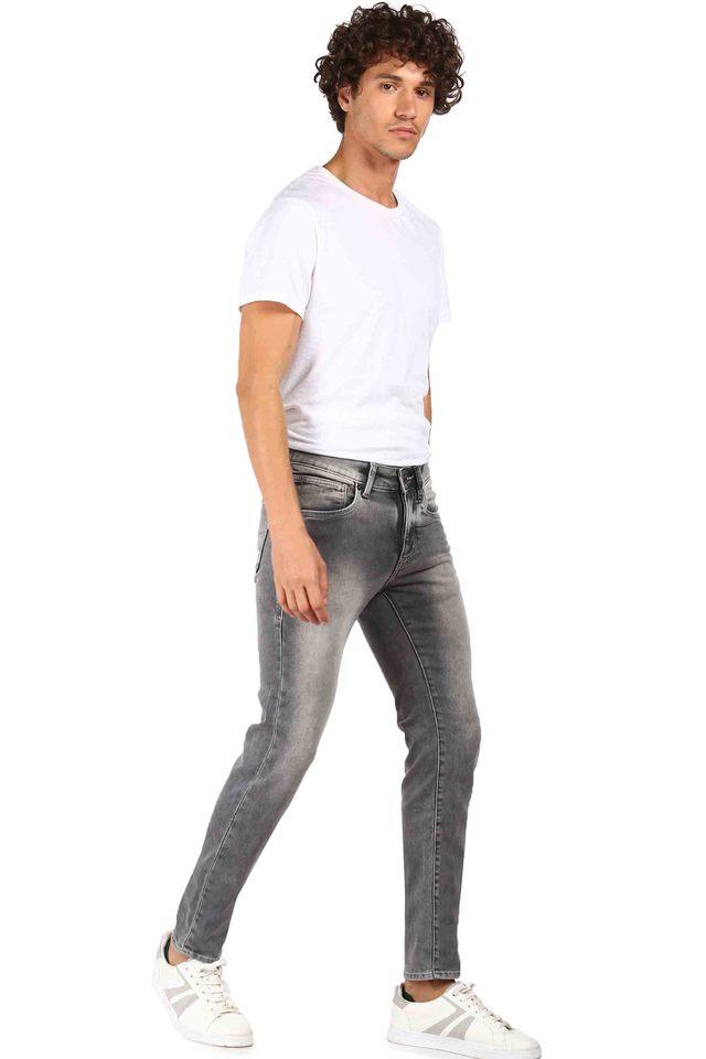 Washed Ripped Jeans Zippered Mens Casual Trousers  Black jeans men  Ripped jeans style Mens trousers casual