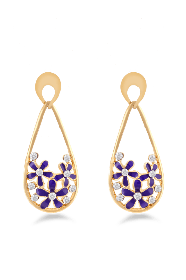 22k Plain Gold Earring JGS-2204-06034 – Jewelegance