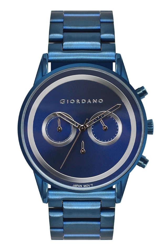 Buy GIORDANO undefined 43 mm Blue Silver Dial Metal Analog Watch For Men GZ 50087 22 Shoppers Stop