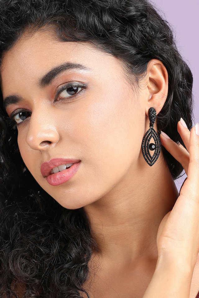 Buy Grey Meena Pink Drop Earrings for Women Online at Ajnaa Jewels |391073