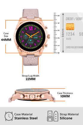 Mk digital watch rose sales gold