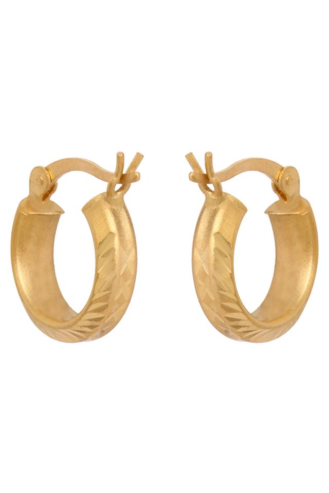 Gold-plated twisted oval hoop earrings | Rouje • Rouje Paris