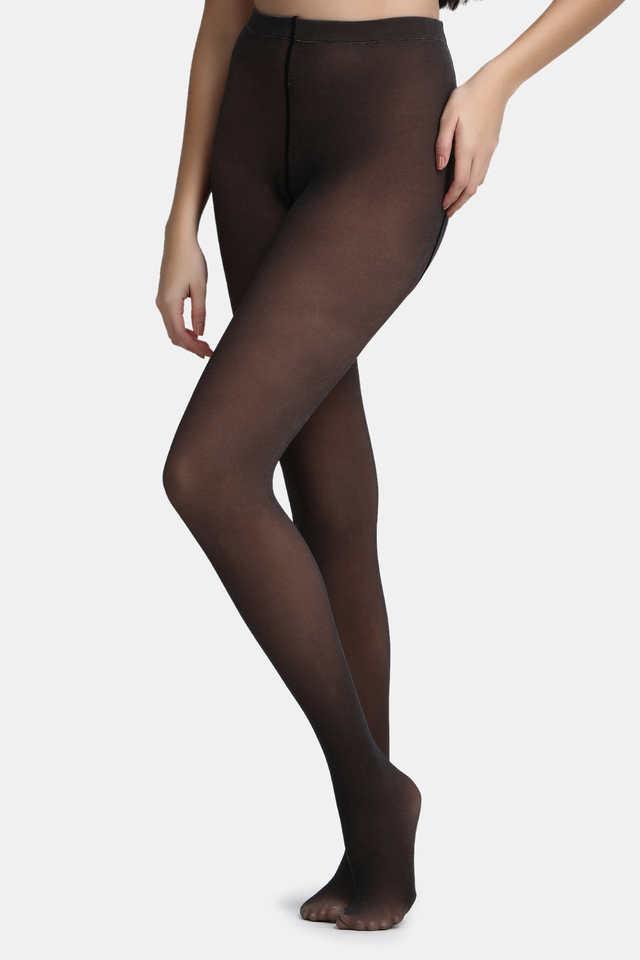 Plus Size Socks Tights, Simple Solid Skinny Tights