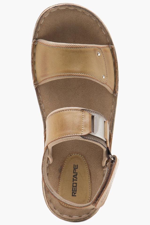 Buy RED TAPE Mens Leather Velcro Closure Casual Sandals | Shoppers Stop